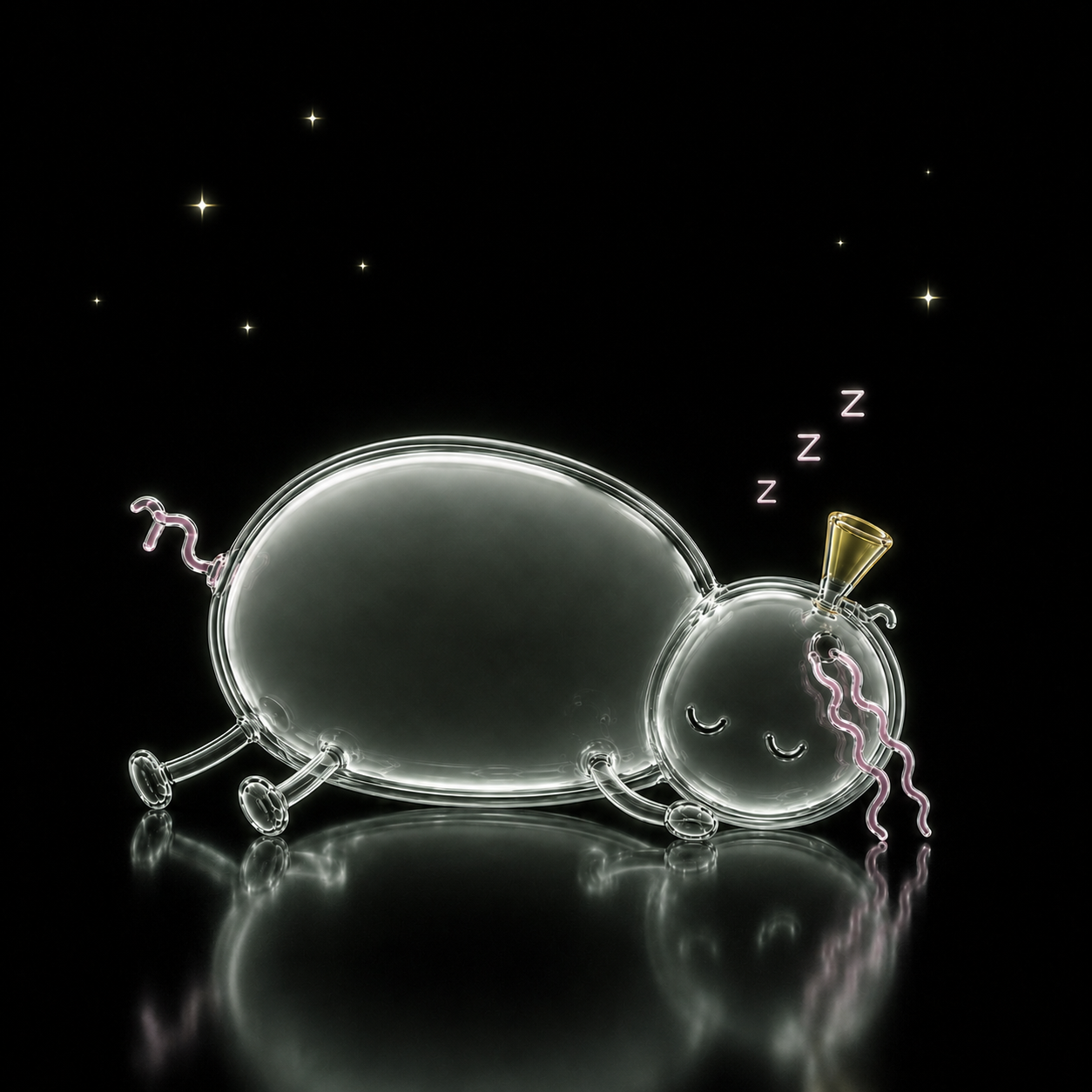Sleepy Pippinpons resting under stars